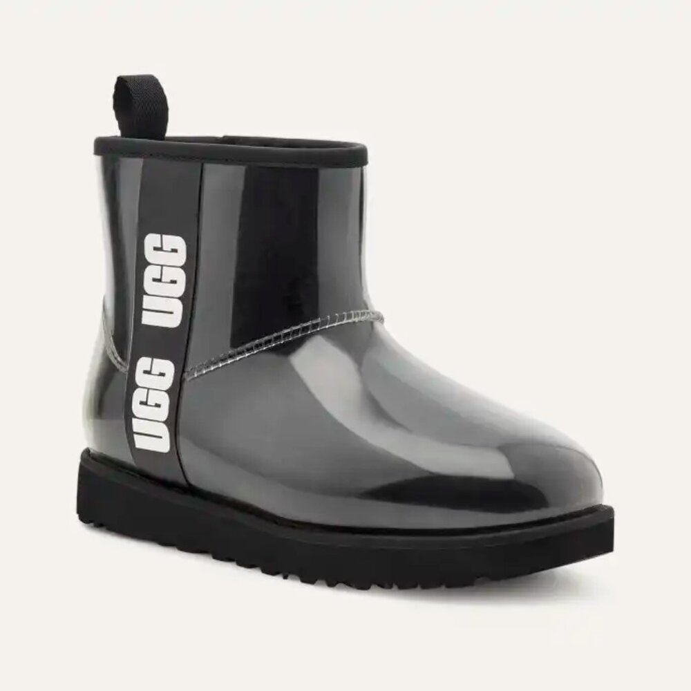 UGG Australia Women’s Rubber Rain/Winter Black Boots Size 8 Model No. F20021E